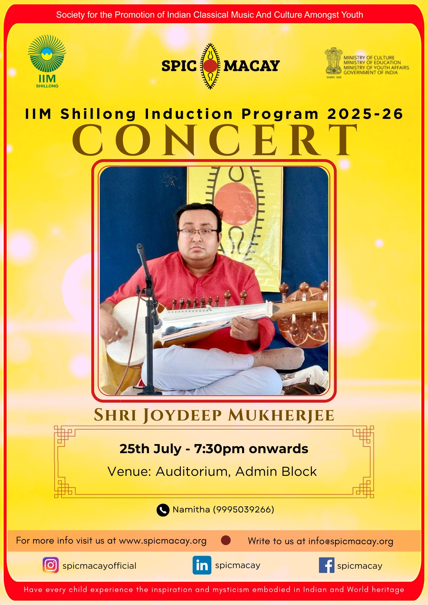 IIM Shillong induction program 2026  